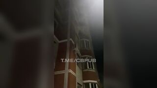 Naked stripper thrown coming from the 4th flooring in russia