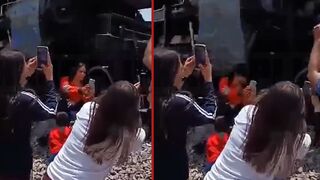 Woman was struck and killed by a steam train while recording selfie video - Mexico