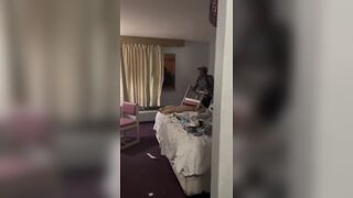 Hotel Room Intruder Smashes Window To Escape