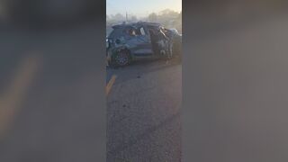 Driver Films Moment And Aftermath Of The Deadly Crash