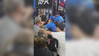 Fight Of NASCAR Drivers On Live TV