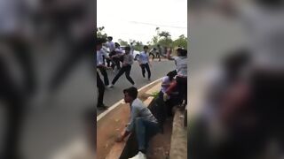 Huge Brawl in India with Lots of Slapping