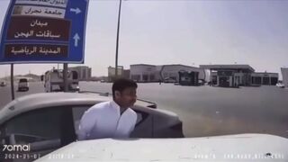 Driving into a pakistan man