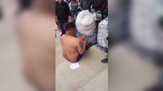 Thief Captured By Mob In Guatemala