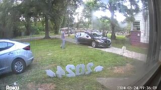 Carjackers open fire on Mississippi family on their driveway