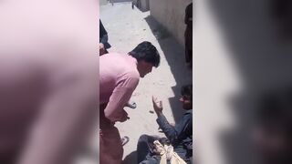 Thieves Disarmed, Beaten By Mob In Afghanistan