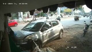 India: A Pune woman was hit by reckless speeding car, leaving her critically injured