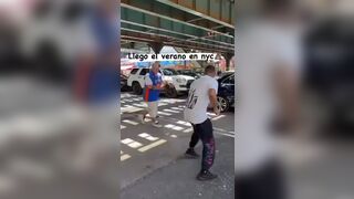New Yorkers Get Into A Fist Fight