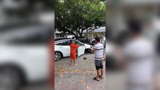 Women arguing in a Tesla hit several vehicles in Miami