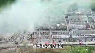 Chinese tanker truck launches and bombs town
