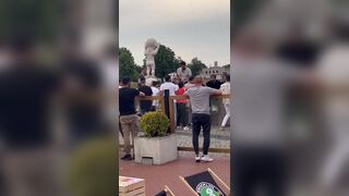 Brawl breaks out between Turkey and Georgia fans