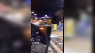 Guy flips car and is angry at everyone else