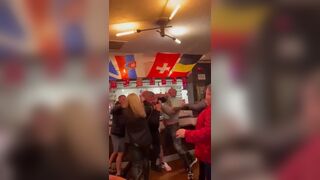 English pub fight