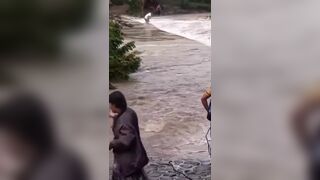 Villagers drown while crossing a river