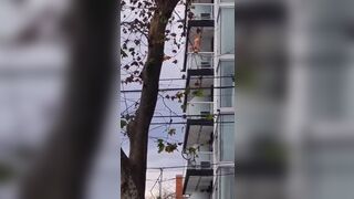 Naked Woman Freaks Out On Her Balcony In Argentina