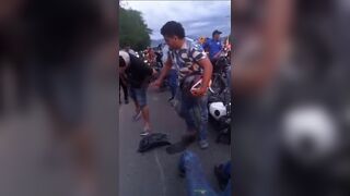 First Seconds After Deadly Motorcycle Accident In Colombia