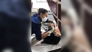 The HORROR: Tattoo Artist doing a Great Job of this "Unique"