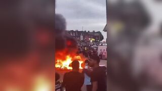 Muslim riots in Leeds, UK