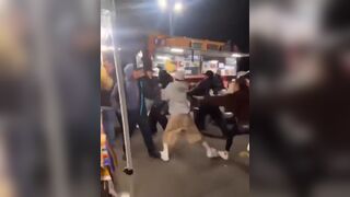 Gang Fight at Flea Market in San Diego, California