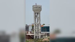 Man Jumps From Water Tower Over Financial Problems