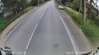 Old Man, Probably Deaf, Gets Killed By Truck In Russia