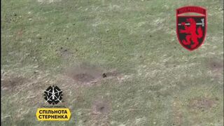 A swarm of drones fucked a soldier