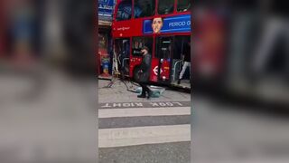 Bus crashes into a shop