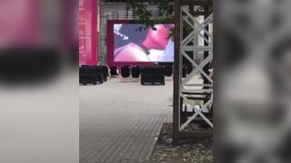 BDSM Porn Shown On Big Screen In Public In Russia