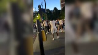 England fans fight each other