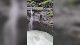 Man Missing After Jumping Into A Waterfall In India