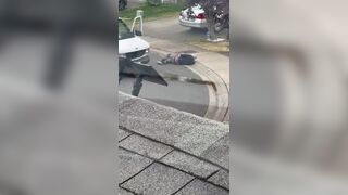 Armed Man Getting Killed By Washington Police