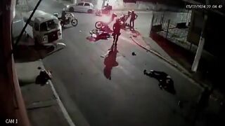 Wild Crash During Police Chase In Brazil