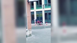 German Man Dropped And Mugged By Immigrants In Broad Daylight