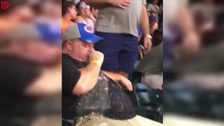 Nasty Drunk Whitey At The Game