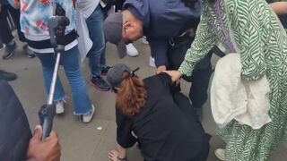 Tourist faints when King's Guard horse bites her