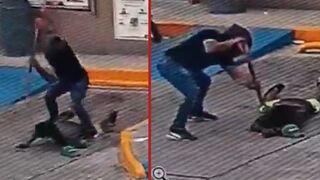 CCTV released of thief getting his hands hacked off with a shovel - Mexico