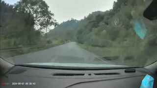 Quick Reaction Saves Dashcam Car Driver In China