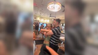 Cheap Girls Food Fight - zoom on boobs