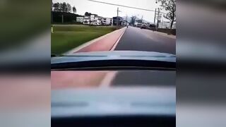 Stupid Driver Takes out Multiple Bikers