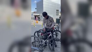 Bicycle theft fail