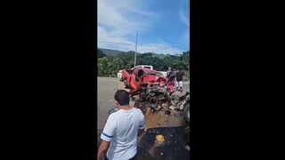 Moment Of Deadly Crash Caused By Drunk Driver On Honduras