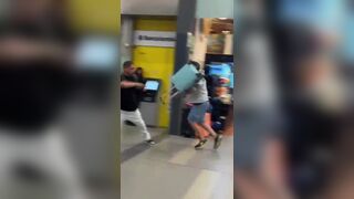 Man Attempts to Slice Neck in Airport