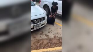 Chubby Girl gets Ass Beaten for Being Racist