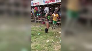 Man Gored In The Leg At Bull Fest In Colombia