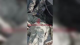 A bunch of dead Ukrainian soldiers