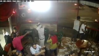 Drunk Nicaraguan Man Falls Under The Truck