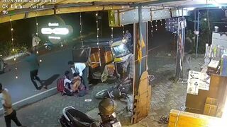 Woman Crushed By Speeding Rickshaw