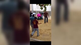 Bull Destroys A Deserving Idiot