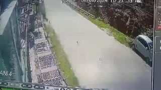 Flying Biker Caught On Camera In India