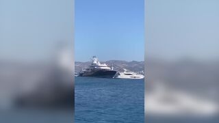 $150 million superyacht smashes smaller yacht in Turkey